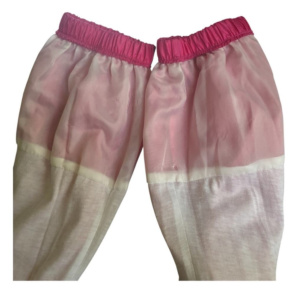 Vtg Pearl River Clothing Co Pink Nylon Track Jogger Pants Youth L 14/Womens XSP - Picture 7 of 8